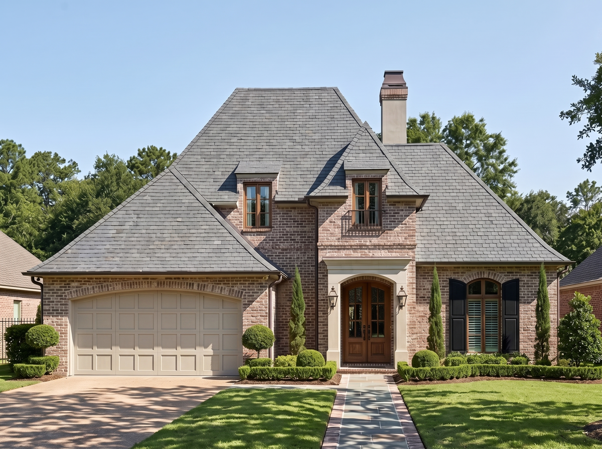Lorraine house plan — front elevation render, Acadiana Home Design