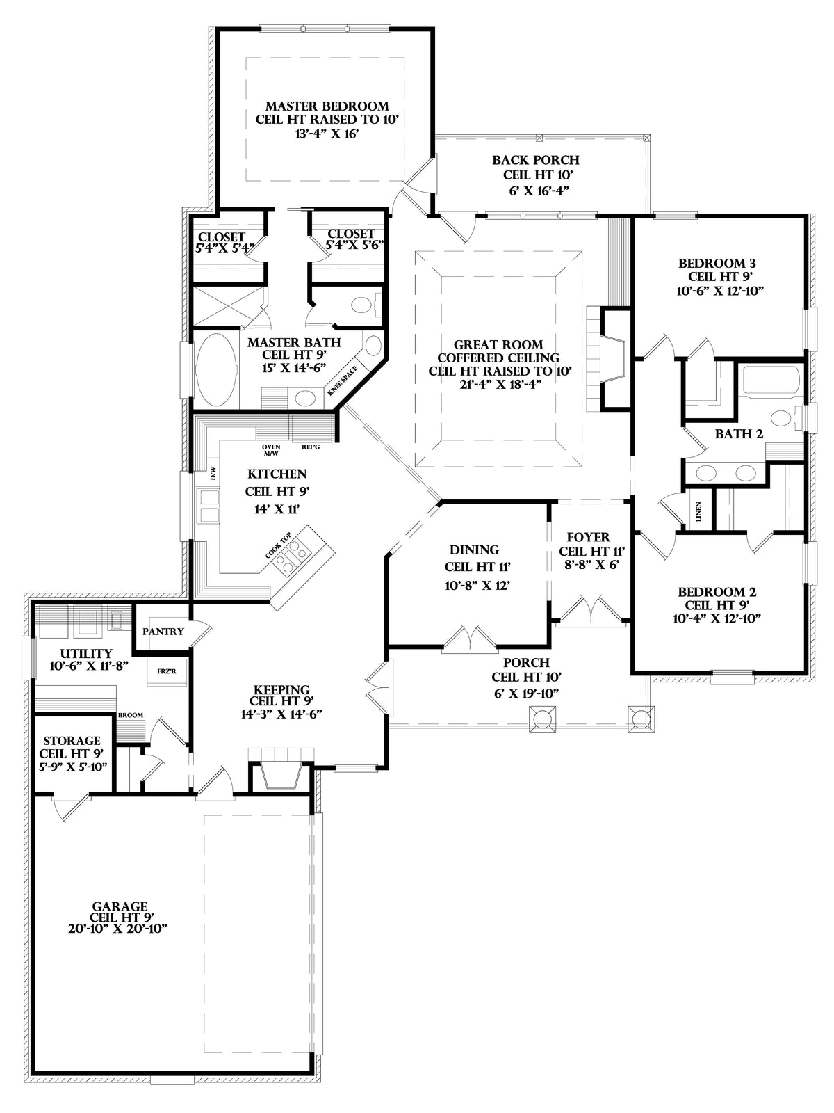 Floor Plan plan for the Merlot house plan