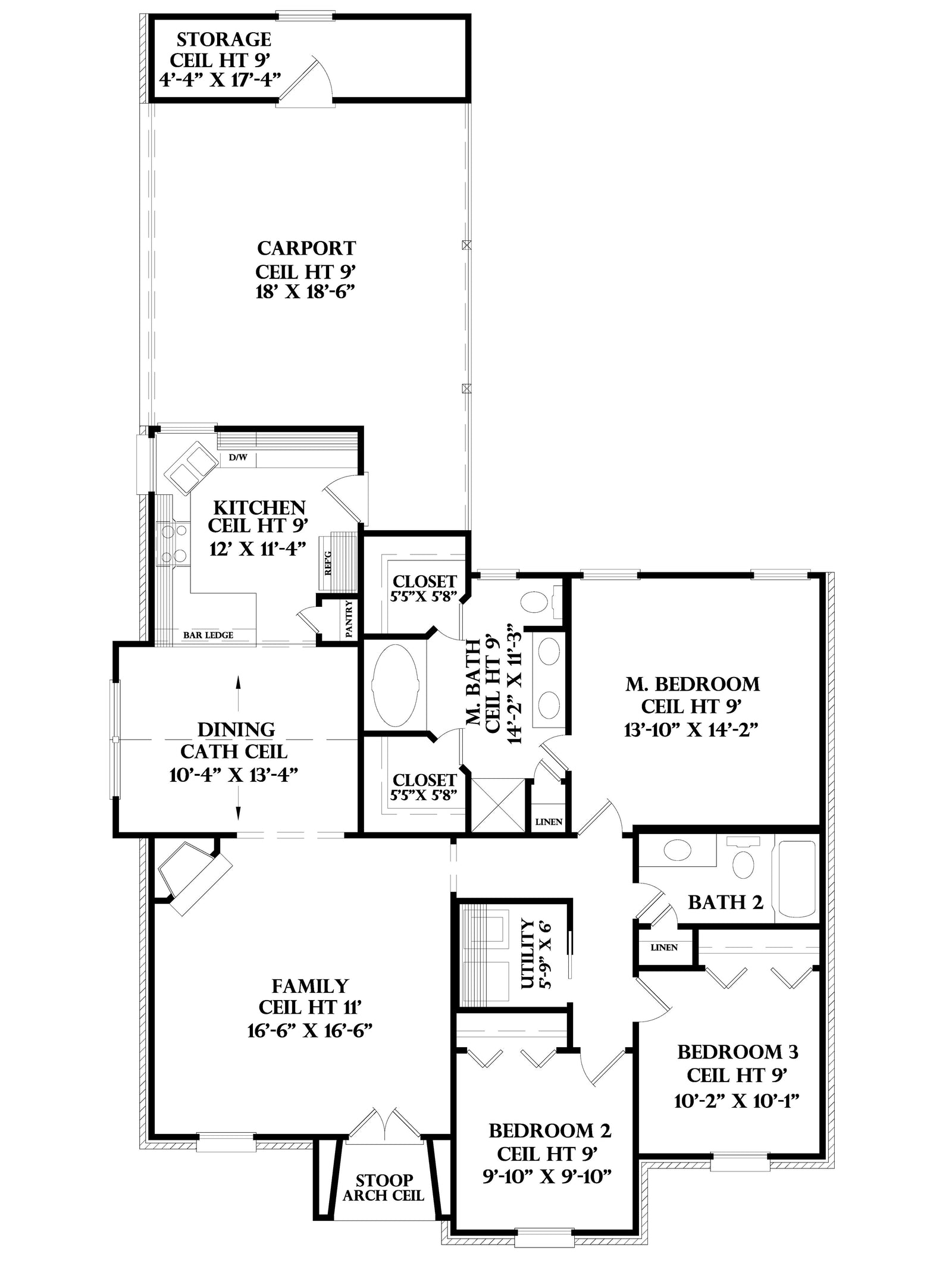 Normandy house plan, floor plan sheet