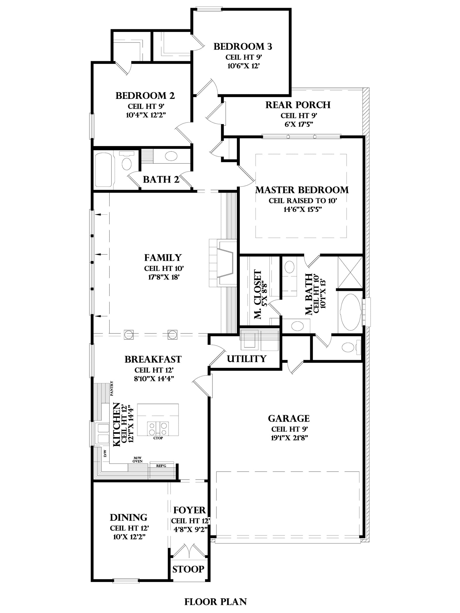 Nort house plan, floor plan sheet