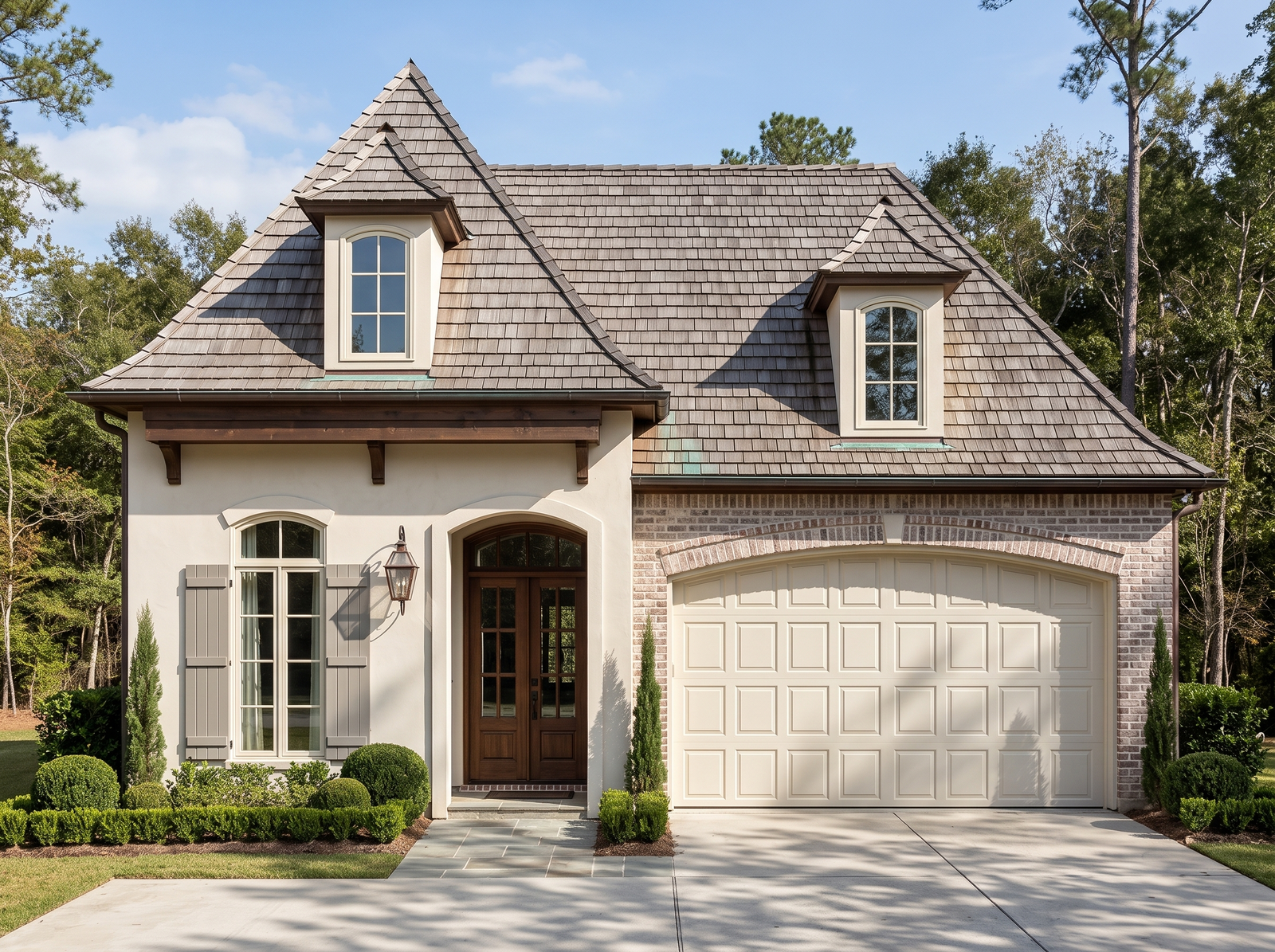 Nort house plan — front elevation render, Acadiana Home Design