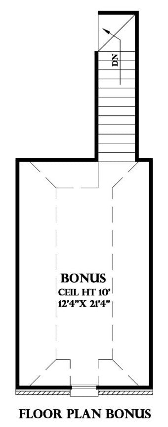 Bonus Room plan for the Pyrenees house plan