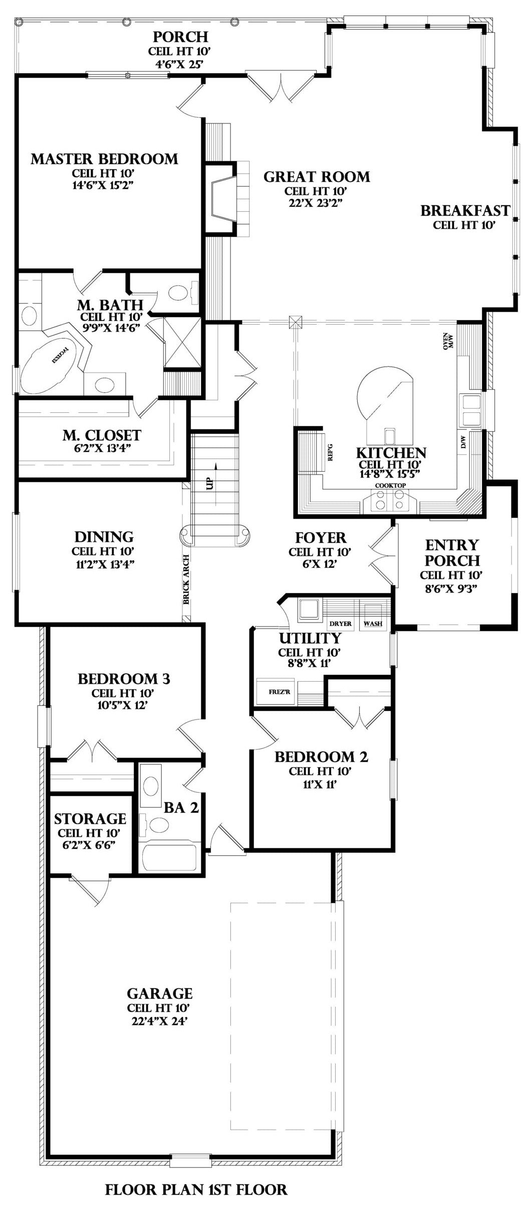 First Floor plan for the Talaud house plan