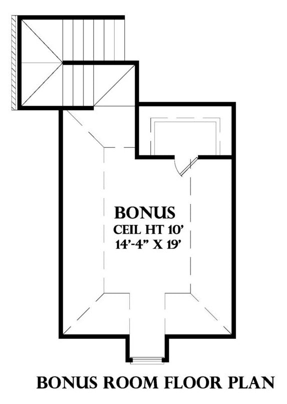 Bonus Room plan for the Vendome house plan